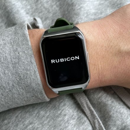 Smartwatch z funkcją rozmowy Termometr Ciśnienie Rubicon RNCE89 zielony SMARUB159