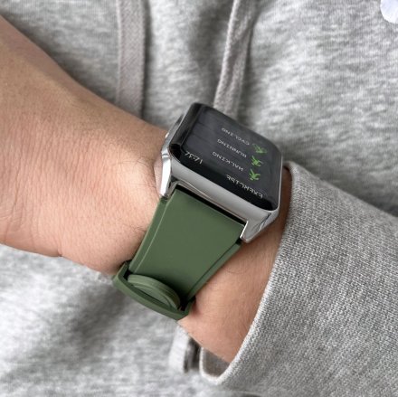 Smartwatch z funkcją rozmowy Termometr Ciśnienie Rubicon RNCE89 zielony SMARUB159