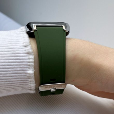 Smartwatch z funkcją rozmowy Termometr Ciśnienie Rubicon RNCE89 zielony SMARUB159