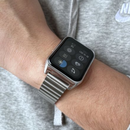 Smartwatch z funkcją rozmowy Termometr Ciśnienie Rubicon RNCE89 srebrny SMARUB161