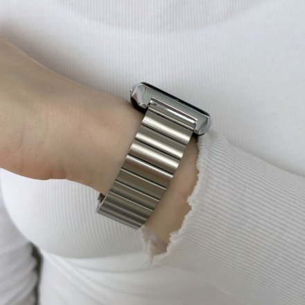 Smartwatch z funkcją rozmowy Termometr Ciśnienie Rubicon RNCE89 srebrny SMARUB161