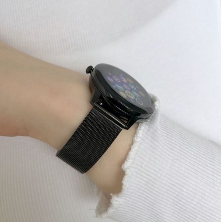 Damski smartwatch z funkcją rozmowy Rubicon RNCE90 czarny SMARUB166