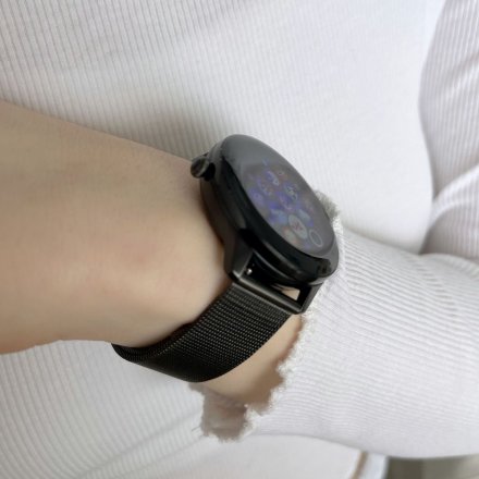 Damski smartwatch z funkcją rozmowy Rubicon RNCE90 czarny SMARUB166