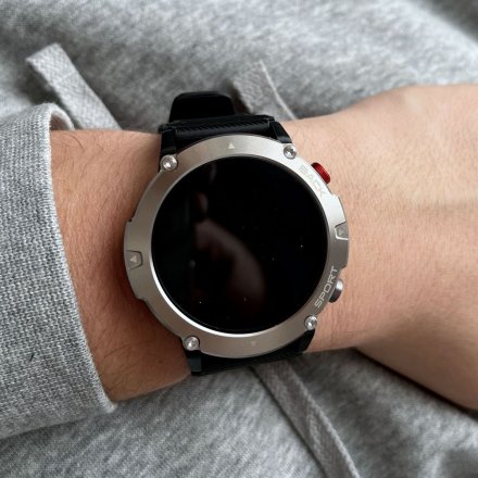Smartwatch z funkcją rozmowy Tlen Puls Sport Rubicon RNCE91 srebrny SMARUB168
