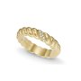 Złoty pierścionek Fossil damski vintage z kryształami r.10 JF04171710