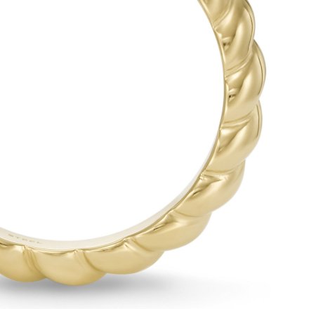 Złoty pierścionek Fossil damski vintage z kryształami r.16 JF04171710