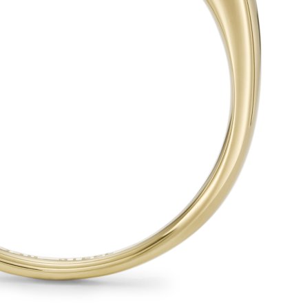 Złoty vintage pierścionek damski Fossil Sadie z kryształami r.17 JF04239710