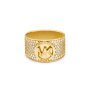 Złoty pierścionek Michael Kors obrączka z kryształami r. 11 MKJ8063710