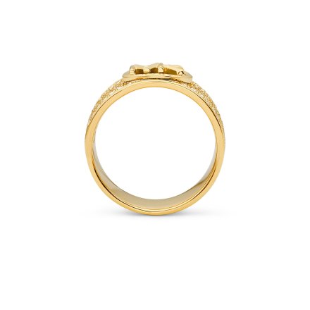 Złoty pierścionek Michael Kors obrączka z kryształami r. 12 MKJ8063710