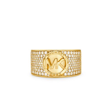Złoty pierścionek Michael Kors obrączka z kryształami r. 12 MKJ8063710