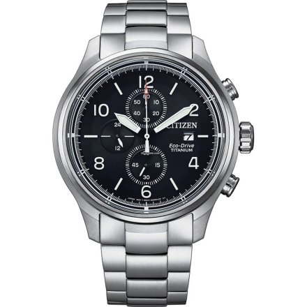 Citizen CA0810-88E Zegarek Męski na bransolecie Eco Drive Super Titanium Citizen