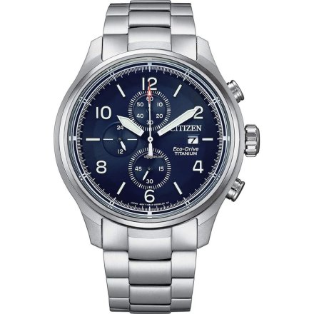 Citizen CA0810-88L Zegarek Męski na bransolecie Eco Drive Super Titanium Citizen