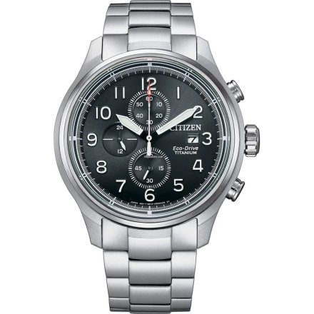 Citizen CA0810-88X Zegarek Męski na bransolecie Eco Drive Super Titanium Citizen