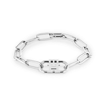 Srebrna bransoletka Tommy Hilfiger łańcuch Monogram MJF 2780728