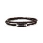 Brązowa podwójna męska skórzana bransoletka Tommy Hilfiger MJM 2790325