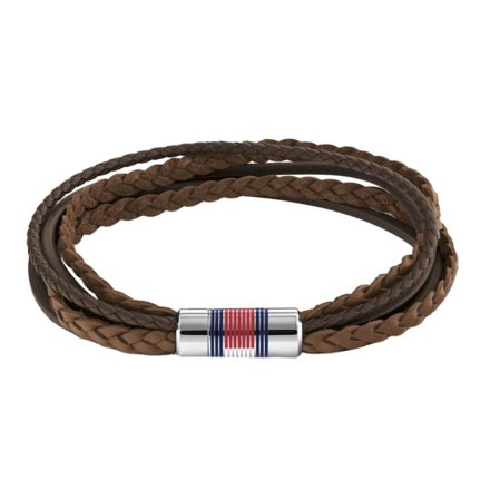 Brązowa męska skórzana bransoletka Tommy Hilfiger MJM 2790425