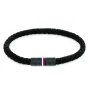 Czarna męska skórzana bransoletka Tommy Hilfiger MJM 2790459