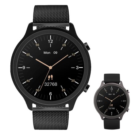 Smartwatch Garett Bonita czarny stalowy + pasek 5904238485507