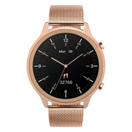 Smartwatch Garett Bonita złoty stalowy + pasek 5904238485491