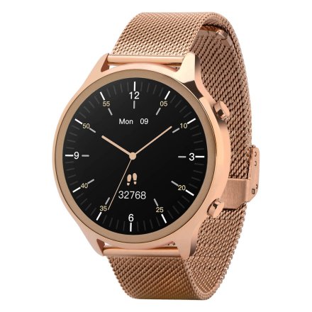 Smartwatch Garett Bonita złoty stalowy + pasek 5904238485491