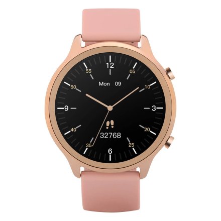 Smartwatch Garett Bonita złoty stalowy + pasek 5904238485491