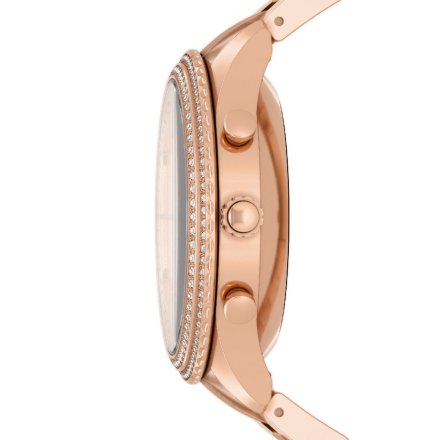Różowo złoty smartwatch Fossil Stella Hybrid z bransoletką FTW7063