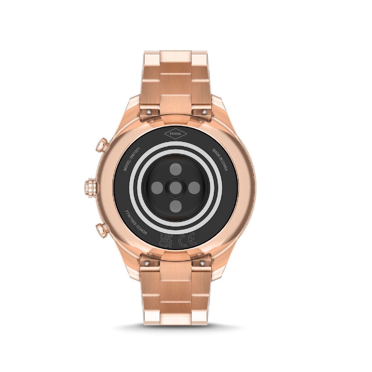 Różowo złoty smartwatch Fossil Stella Hybrid z bransoletką