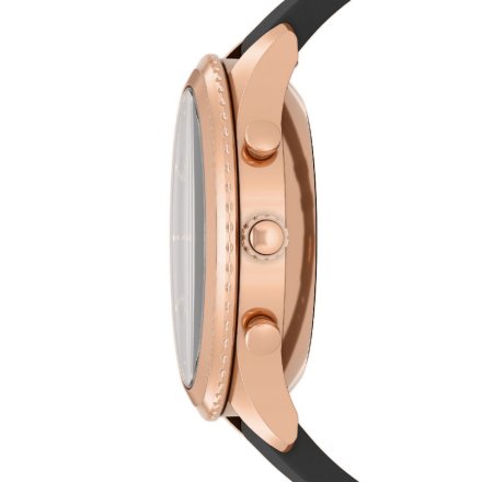 Damski smartwatch Fossil Stella Hybrid z czarnym paskiem FTW7064