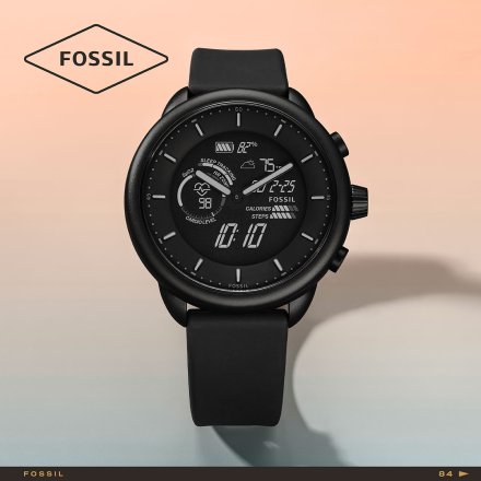 Zegarek smartwatch Fossil Wellness Hybrid czarny FTW7080