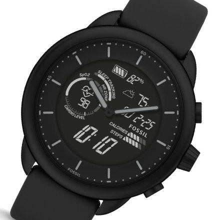 Zegarek smartwatch Fossil Wellness Hybrid czarny FTW7080