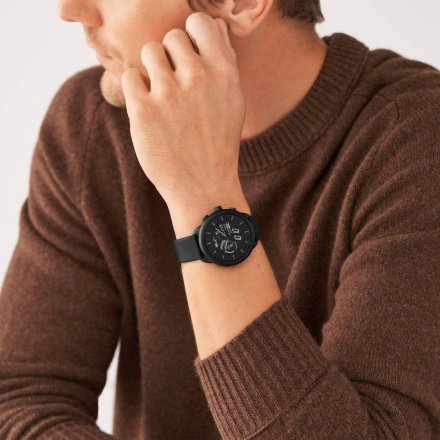 Zegarek smartwatch Fossil Wellness Hybrid czarny FTW7080