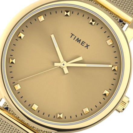 Złoty zegarek Timex Originals z bransoletką TW2U05400