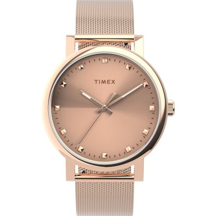 Różowozłoty zegarek Timex Originals z bransoletką TW2U05500
