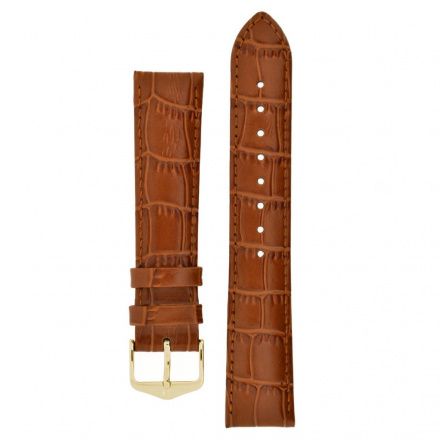 Jasnobrązowy pasek skórzany 22 mm HIRSCH Duke NQR 01028070NQ-1-22 (L)