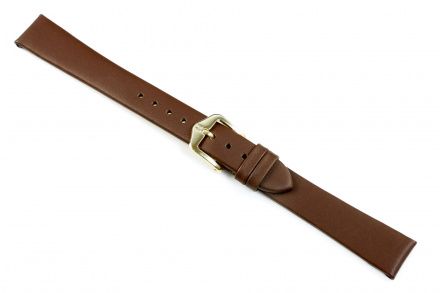 Brązowy pasek Skórzany 19 mm HIRSCH Italocalf 17822010-1-19 (L)