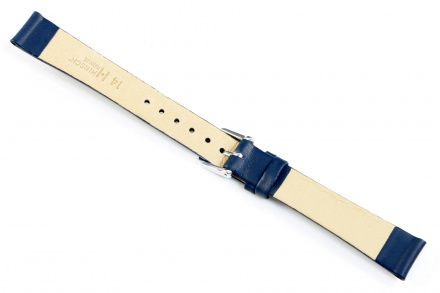Niebieski pasek skórzany 8 mm HIRSCH Italocalf 17802080-2-08 (M)