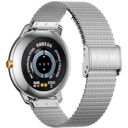Srebrny smartwatch damski Rubicon RNBE66 SMARUB123