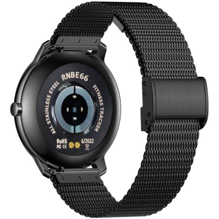 Czarny smartwatch damski Rubicon RNBE66 SMARUB124