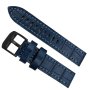 Pasek do zegarka Vostok Europe Pasek Almaz - Skóra (C654) niebieski croco czarna kl.
