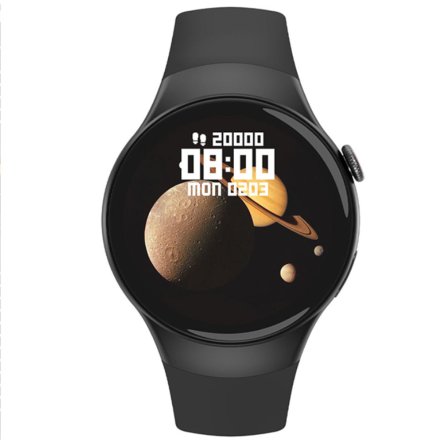 Czarny smartwatch z funkcją rozmowy Rubicon RNCE87 SMARUB148