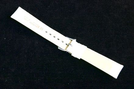 Biały pasek Skórzany 24 mm HIRSCH Princess NQR 02628101-2-24 (M)