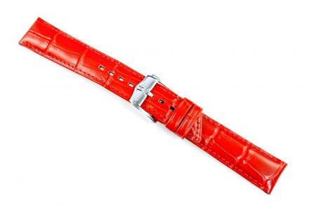 Czerwony pasek Skórzany 14 mm HIRSCH Princess NQR 02628120-2-14 (M)