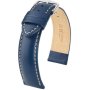 Granatowy pasek skórzany 24 mm HIRSCH Trooper NQR 03002080-2-24 (L)