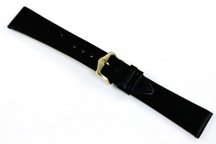 Czarny pasek Skórzany 20 mm HIRSCH Umbria NQR 13700250-1-20 (M)