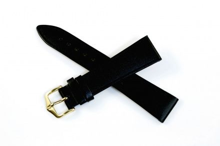 Czarny pasek Skórzany 20 mm HIRSCH Umbria NQR 13700250-1-20 (M)
