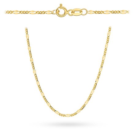 Złoty łańcuszek 50 cm splot figaro gucci • Złoto 585 3.30g