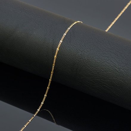 Złoty łańcuszek 50 cm splot figaro gucci • Złoto 585 3.30g