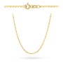 Złoty łańcuszek 50 cm splot gucci figaro • Złoto 585 2.13g