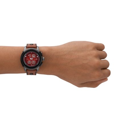 Smartwatch Diesel Griffed 6 GEN z brązowym paskiem DZT2043