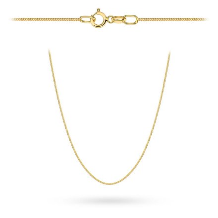 Złoty łańcuszek 45 cm splot pancerka gładka • Złoto 585 1.67g